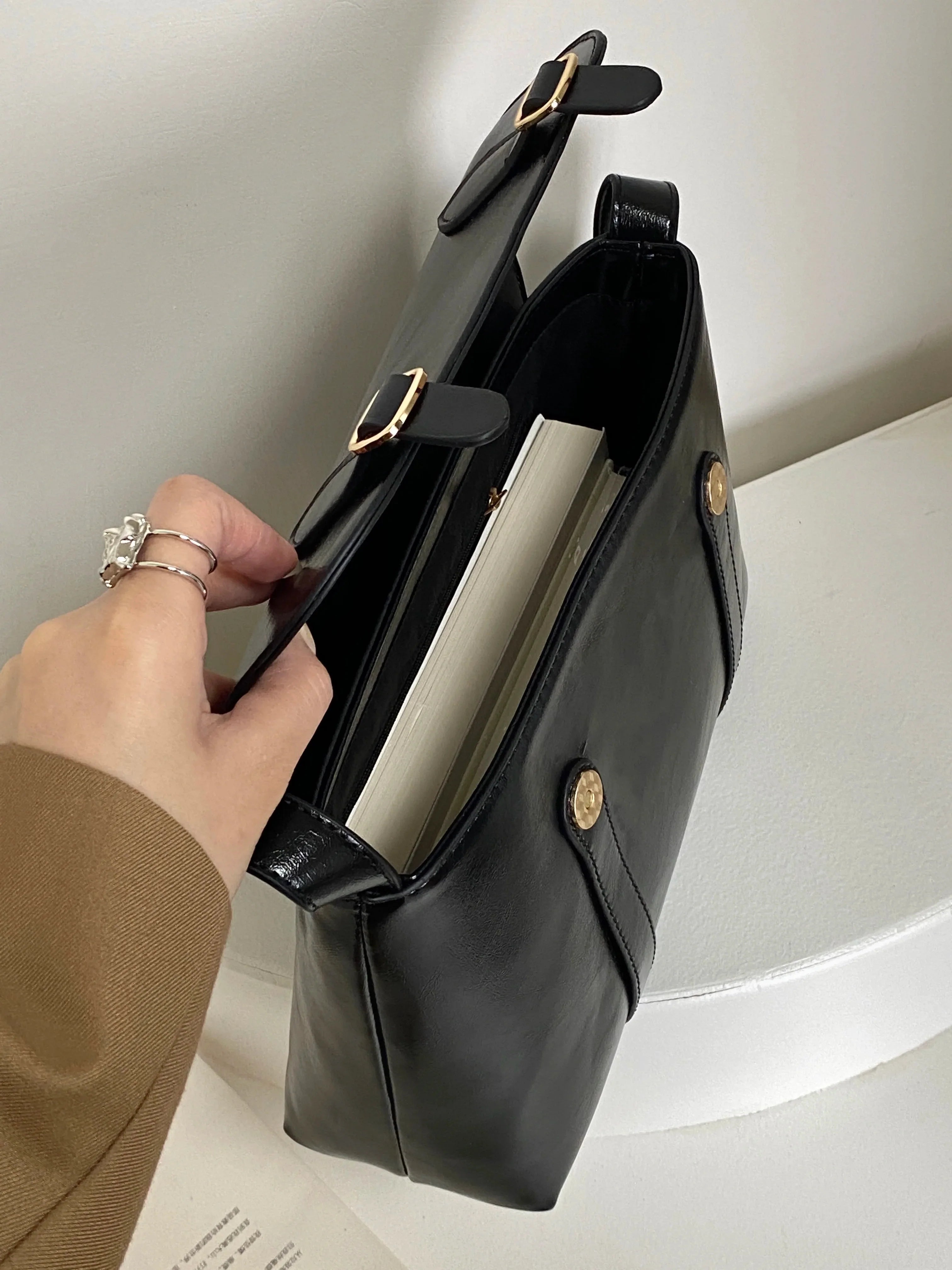 Leather crossbody bag