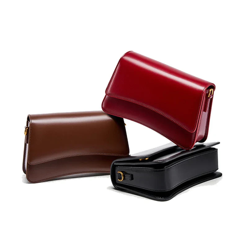 Joséphine | Brown Leather Crossbody Bag