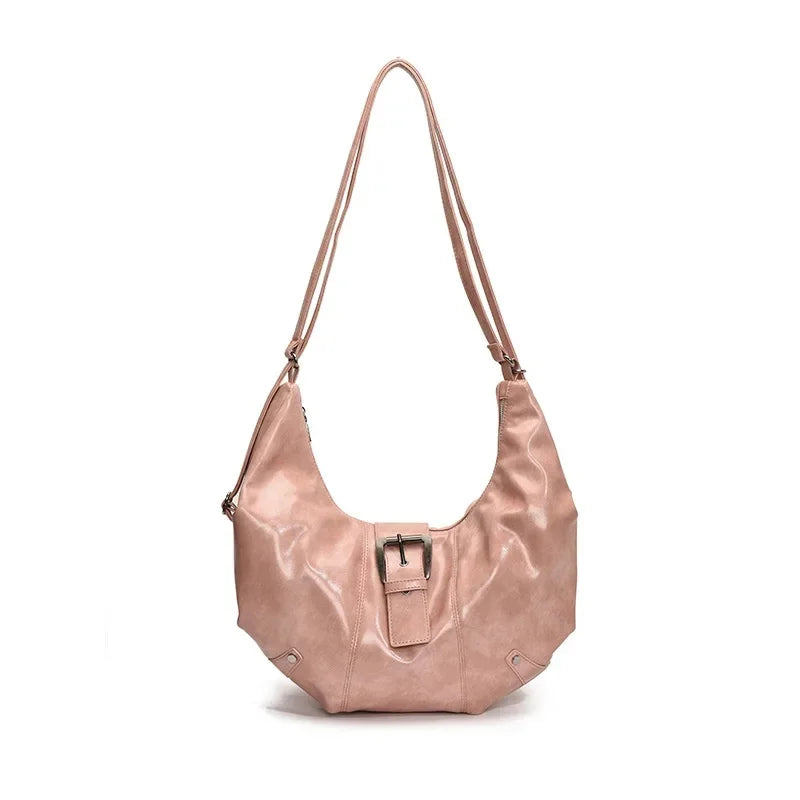 Léa | Pink Retro Crossbody Tote Bag