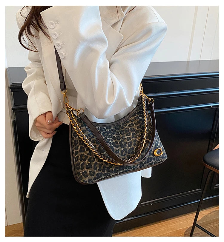 Serena | Leopard Shoulder Bag