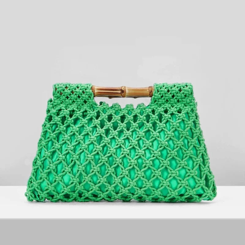 Milena | Bamboo Handle Small Bag