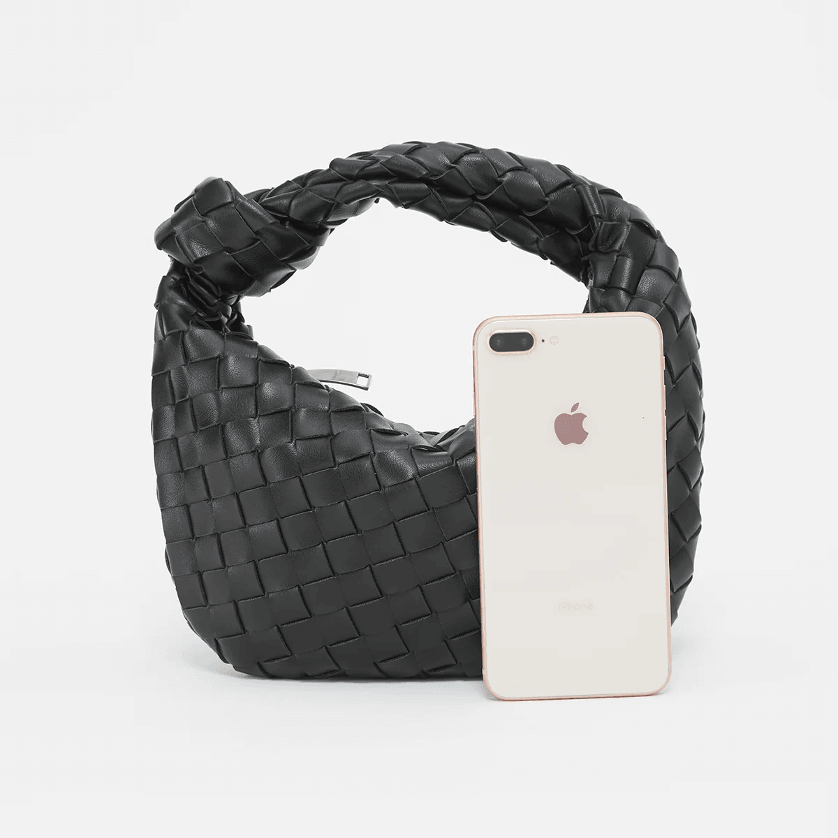 Ambre | Mini Leather Half Moon Bag