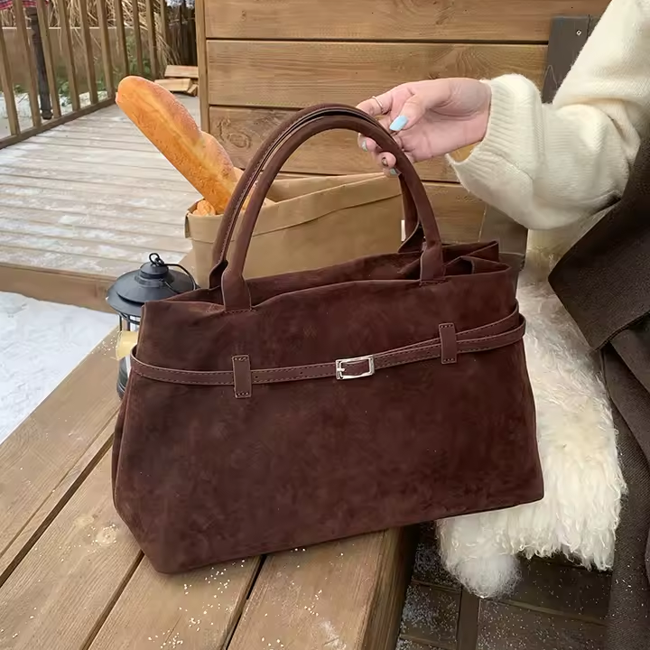 Suede Vintage Large Bag