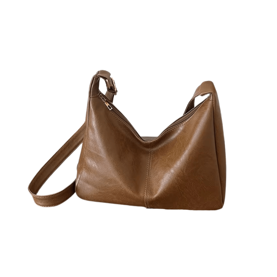 Leather crossbody shoulder bag