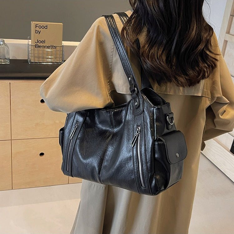 Burgundy Leather Crossbody Bag