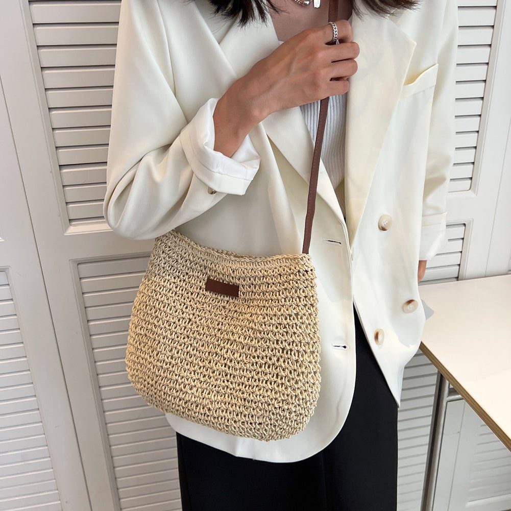Straw Crossbody Shoulder Bag