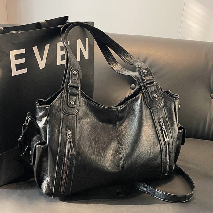 Émeline | Burgundy Leather Crossbody Bag