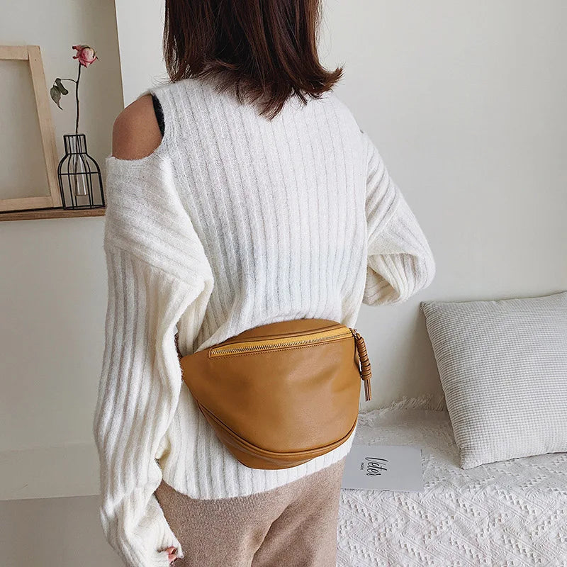 Brown Leather Crossbody Bag