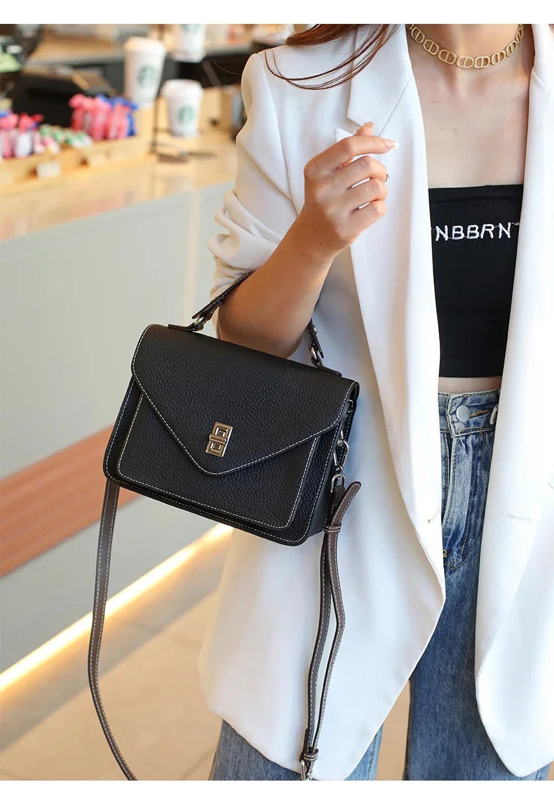 Maéva | Mini Leather Crossbody Bag