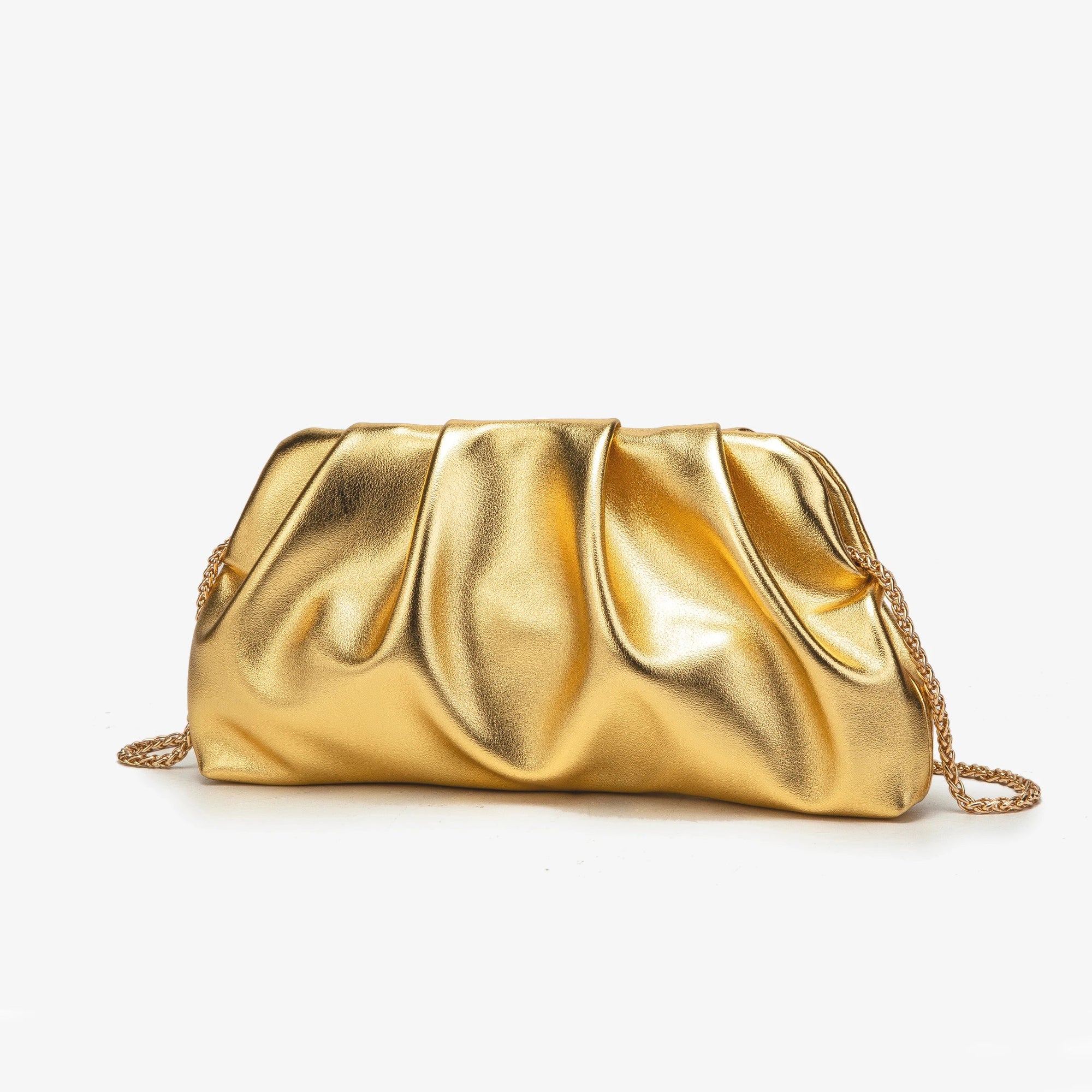 Irène | Mini Gold Crossbody Bag