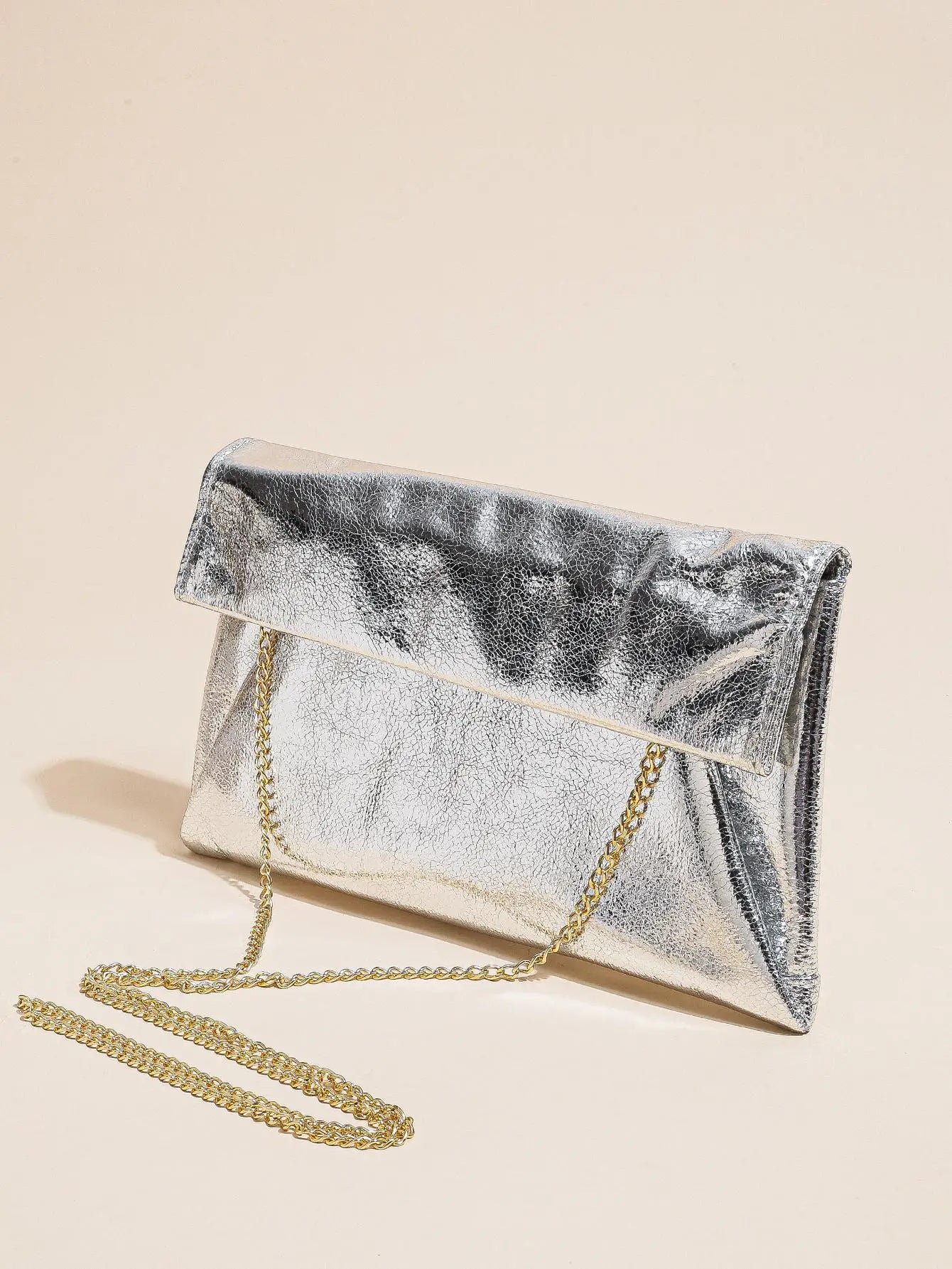Silver Crossbody Bag