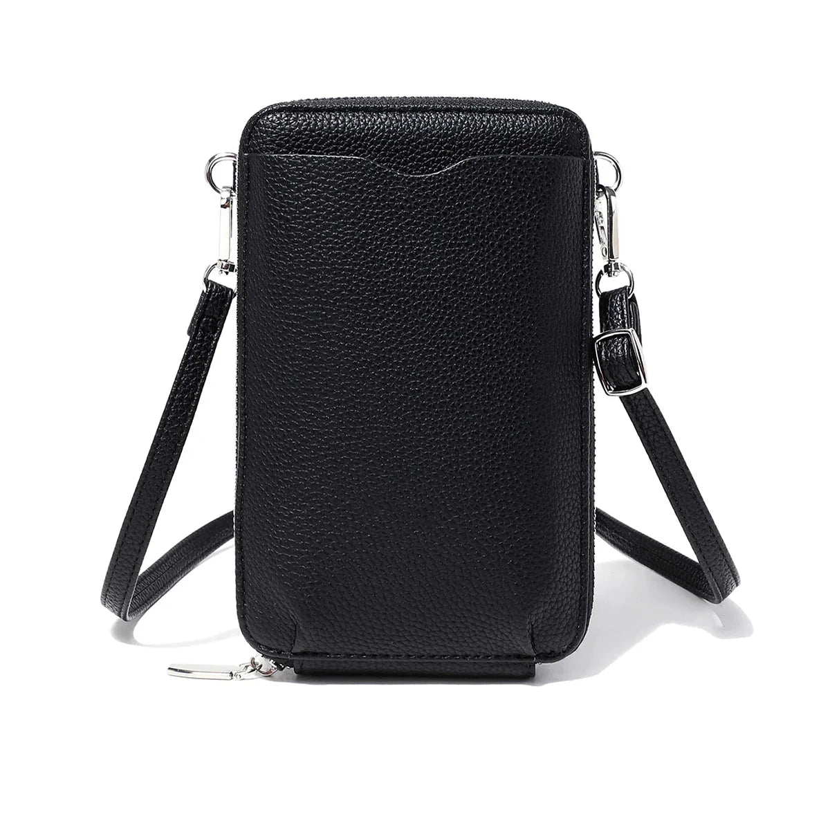 Blue Leather Crossbody Bag