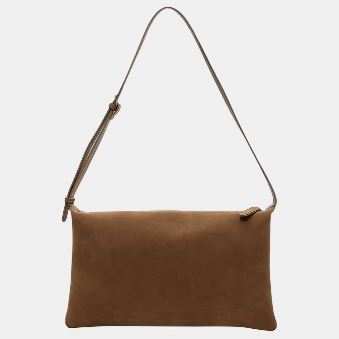 Suede shoulder bag