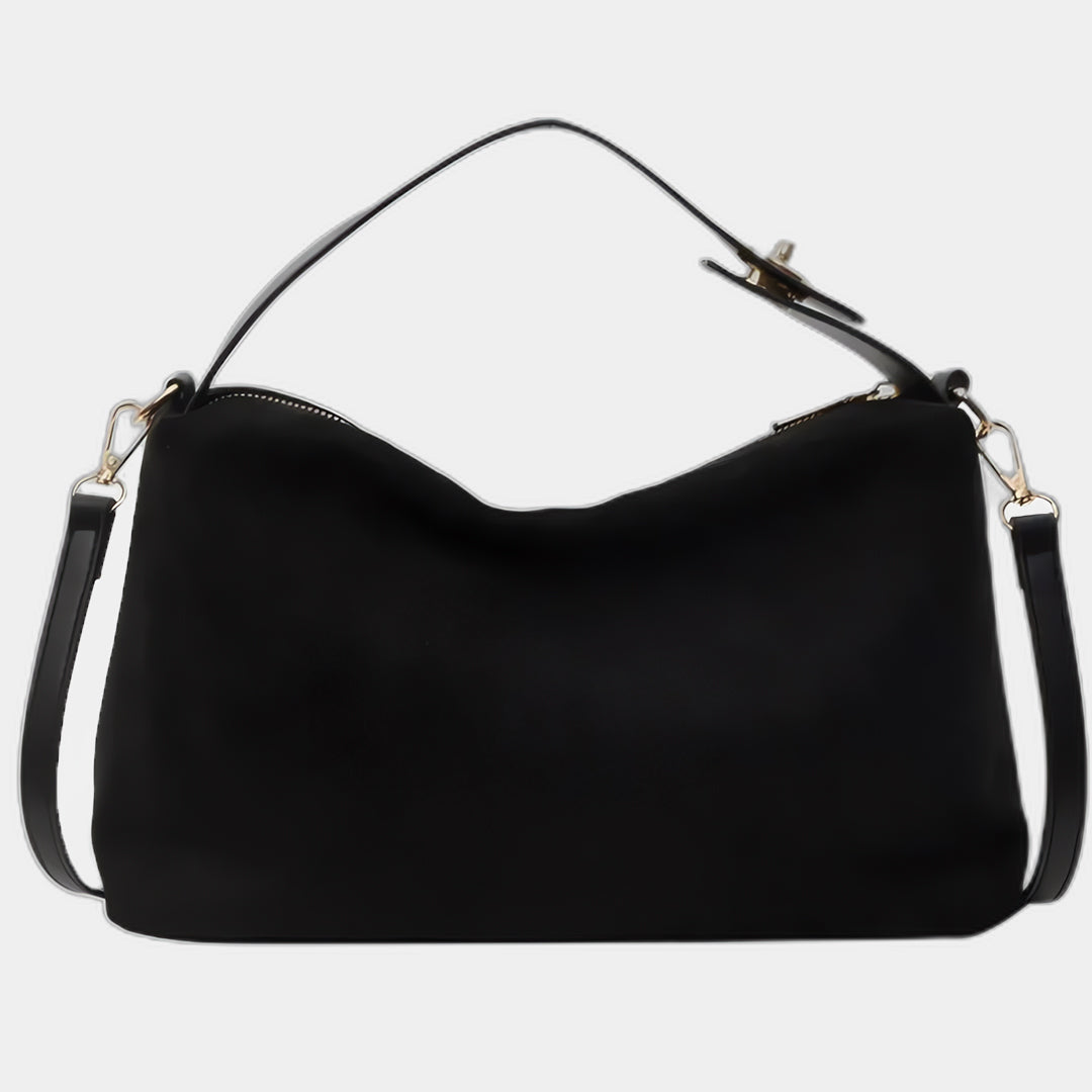Suede shoulder bag