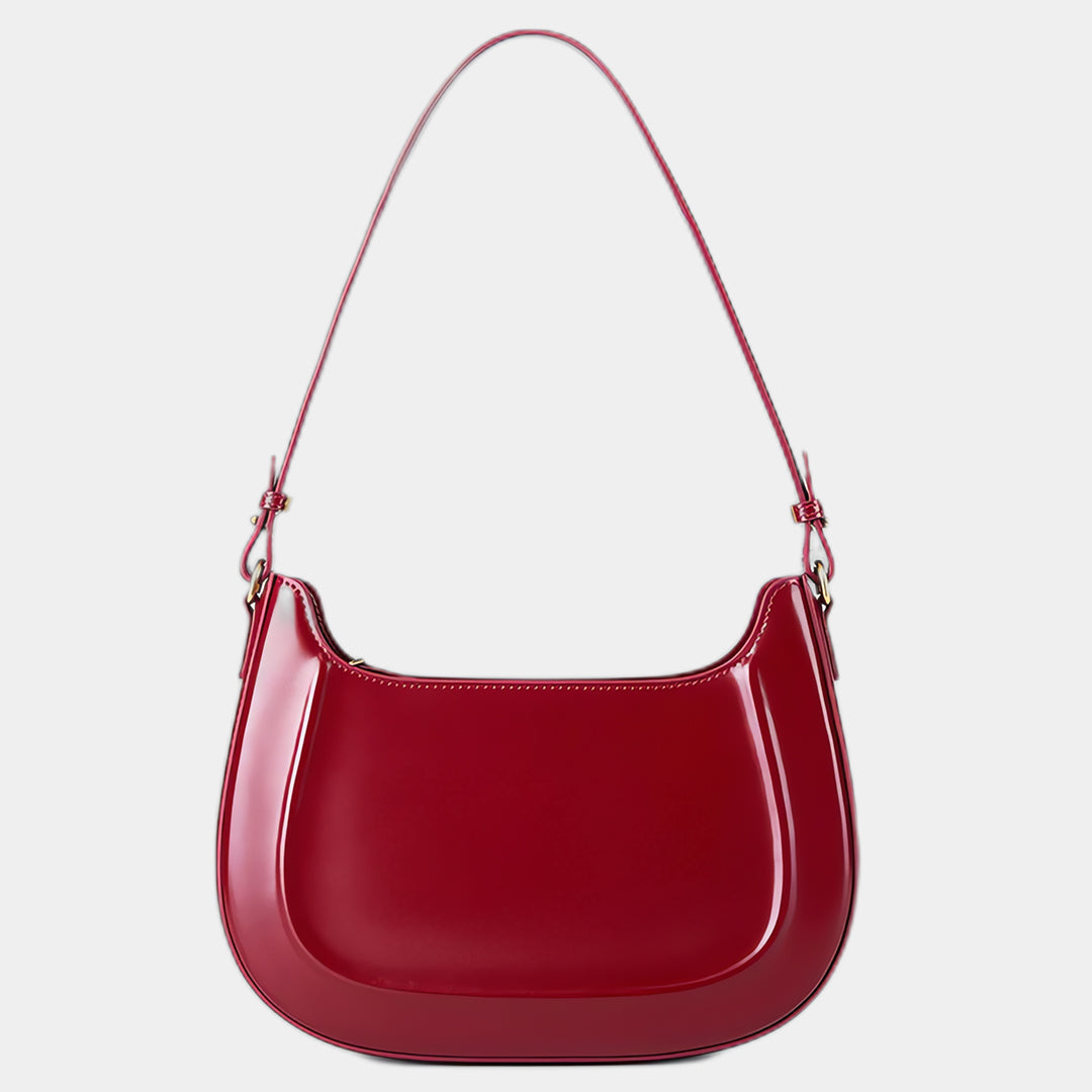 Gwladys | Burgundy Leather Crossbody Bag