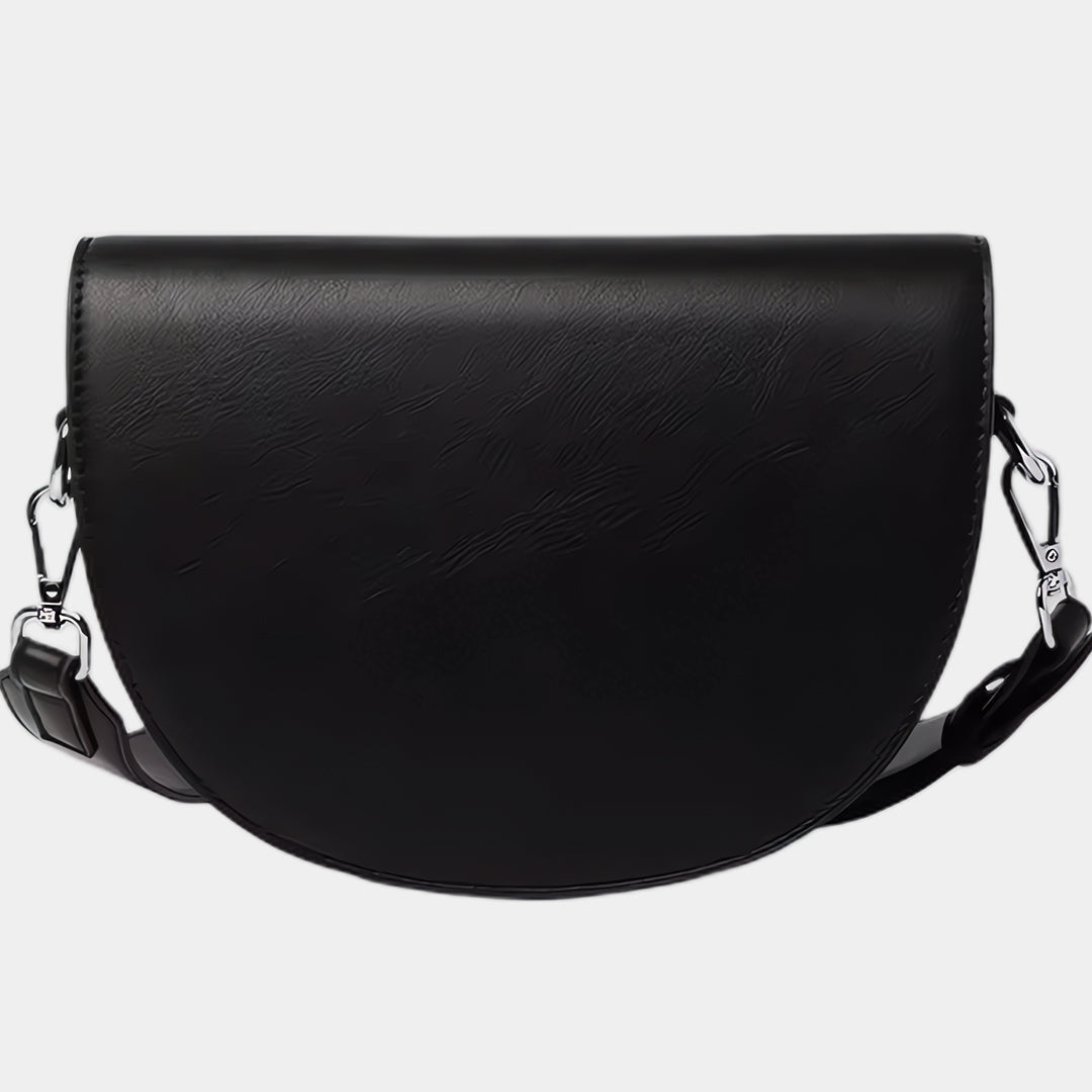 Brown Crescent Crossbody Bag