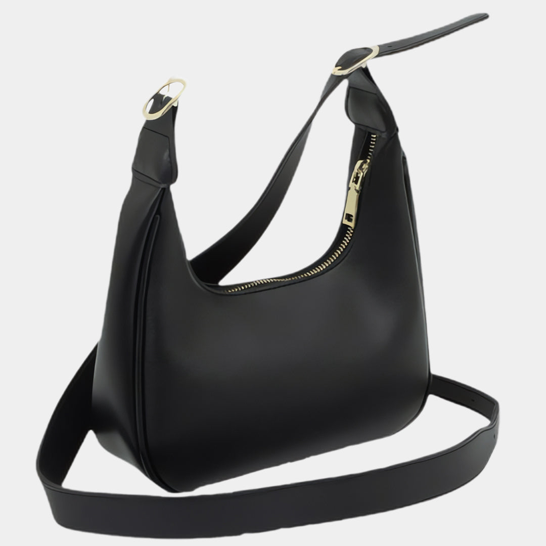 Océane | Crescent Leather Crossbody Bag