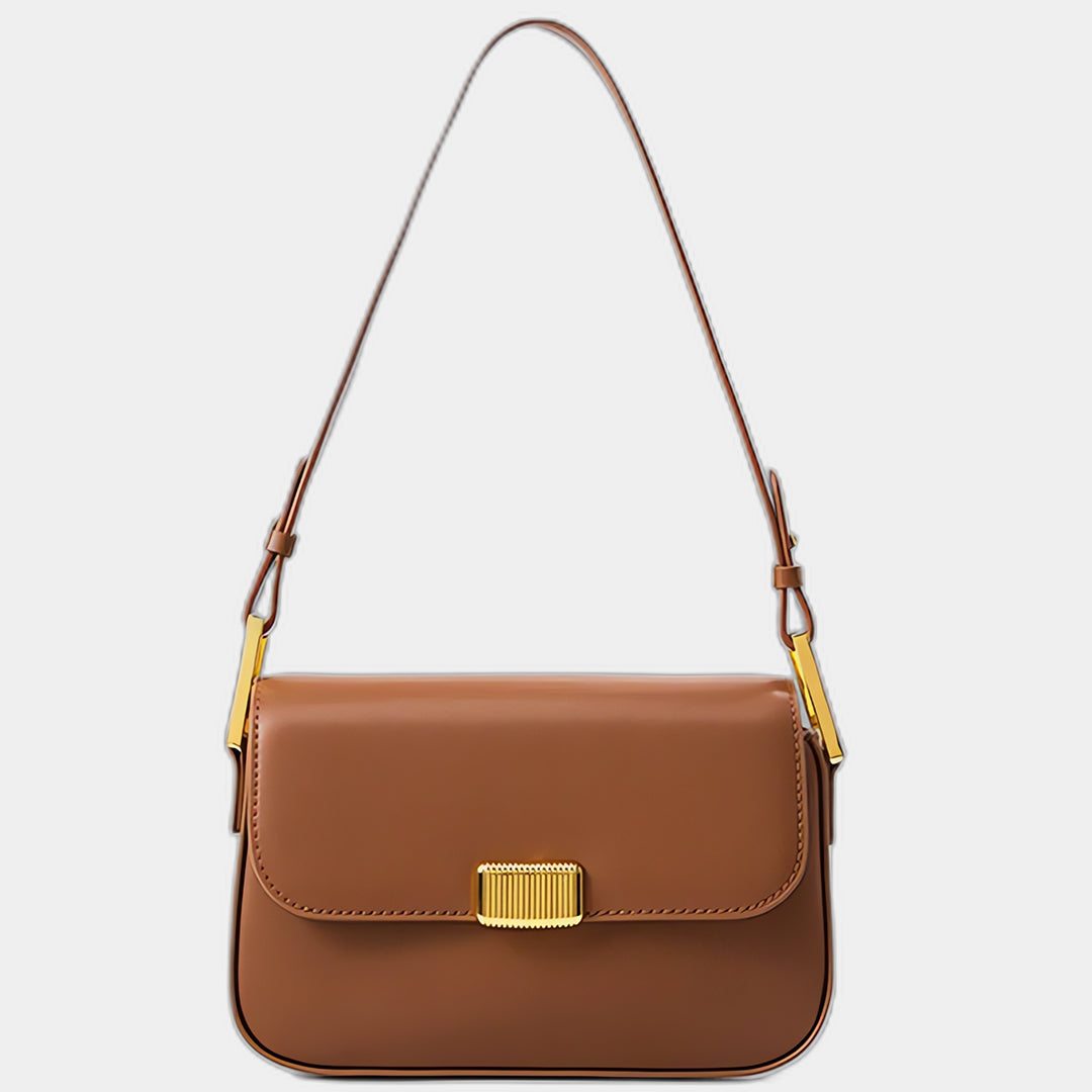 Thalia | Brown Leather Crossbody Bag