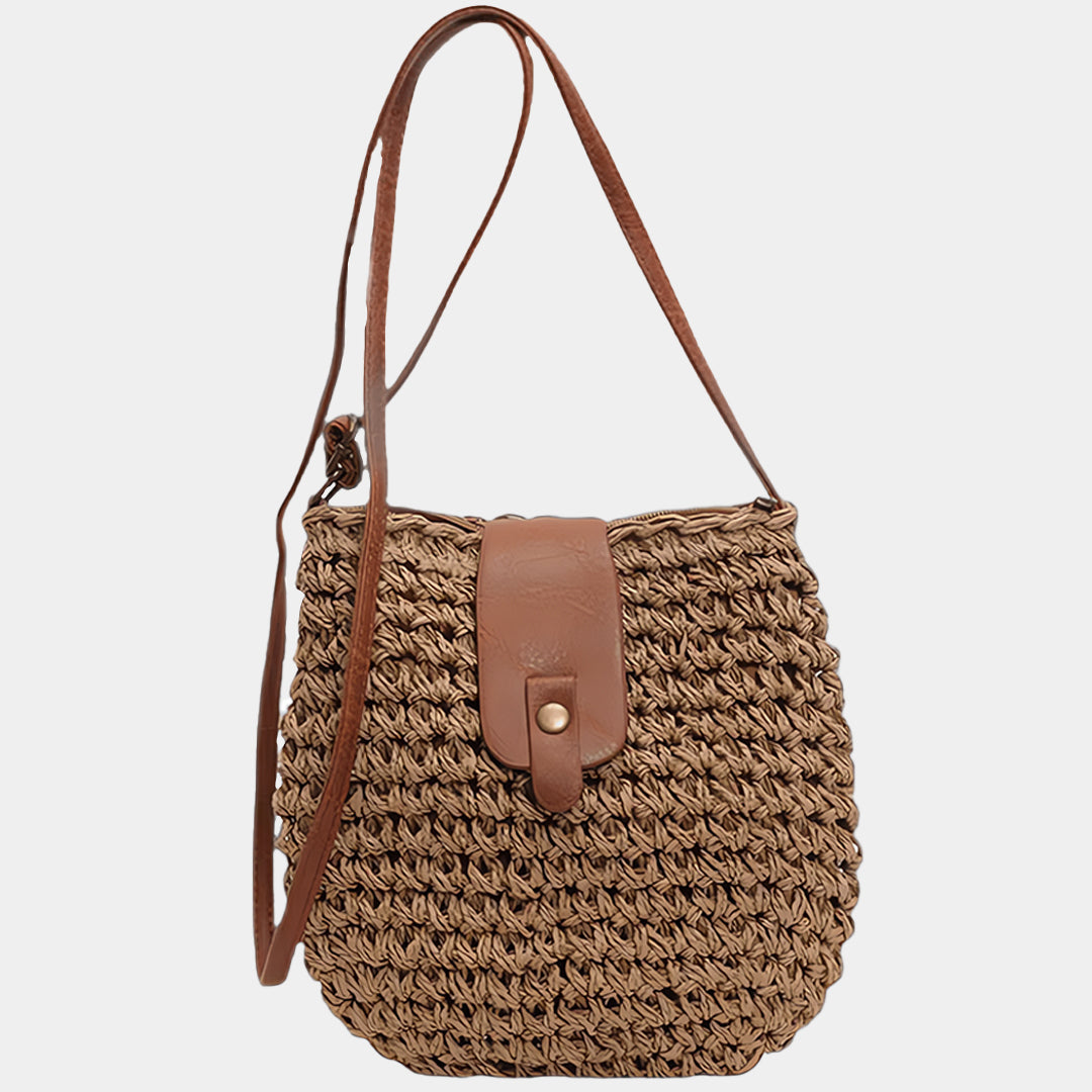 Straw crossbody bag