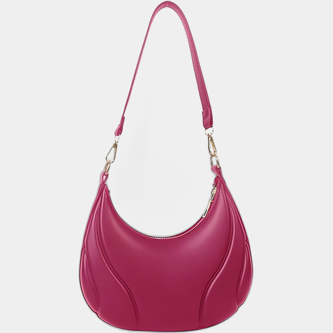 Mini Pink Crescent Bag