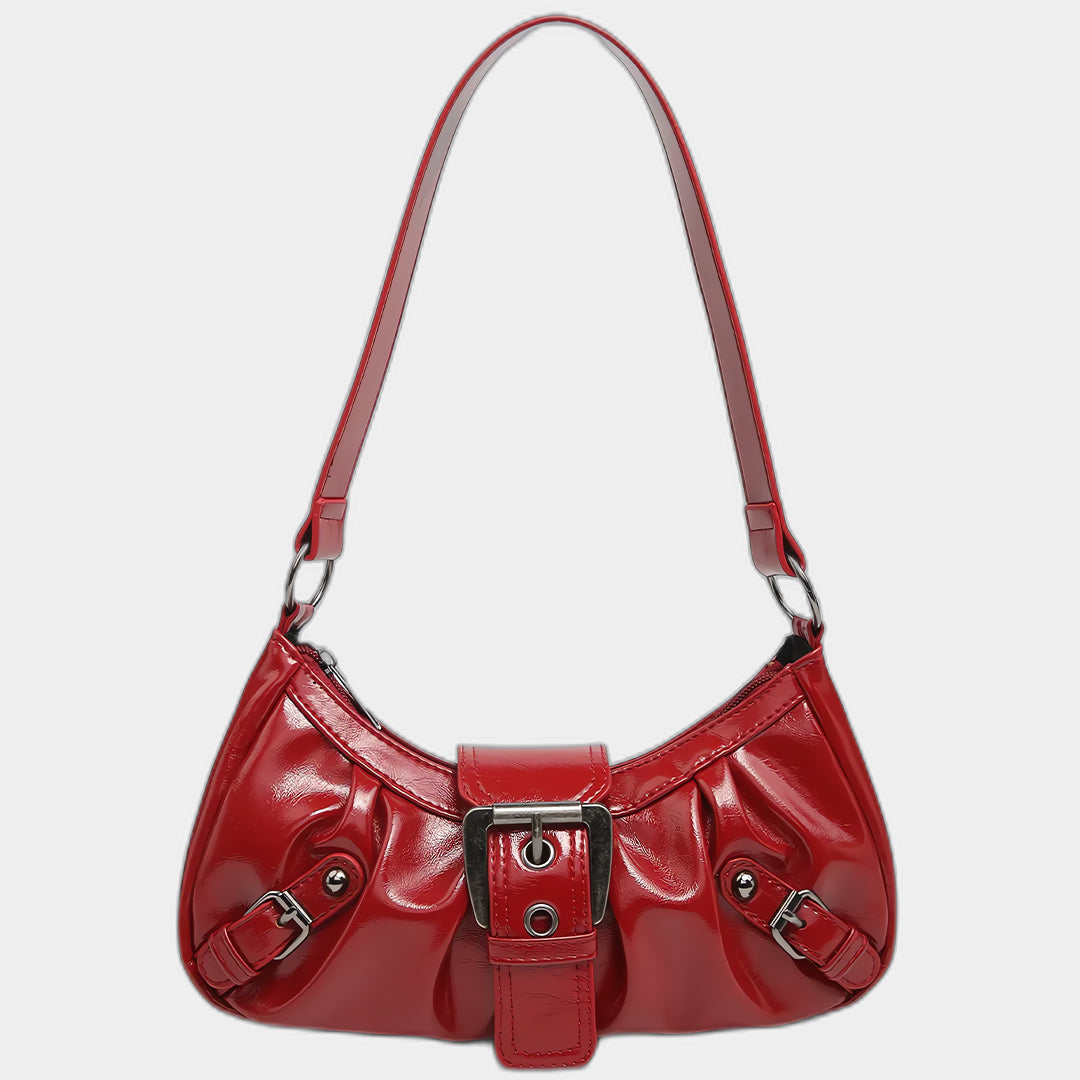 Aurélie | Vintage Red Crescent Bag