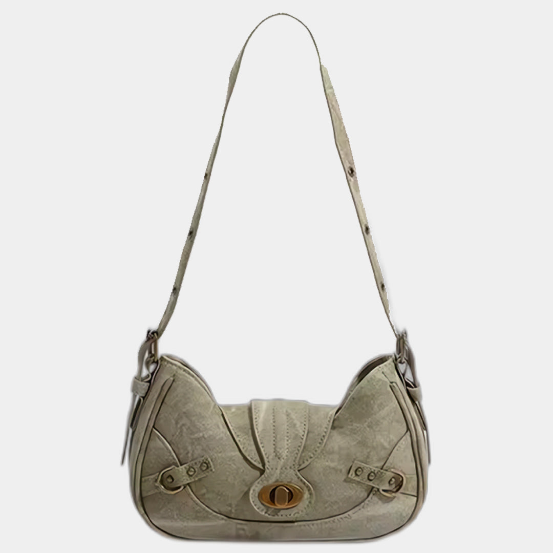 Fiona | Green Crescent Shoulder Bag