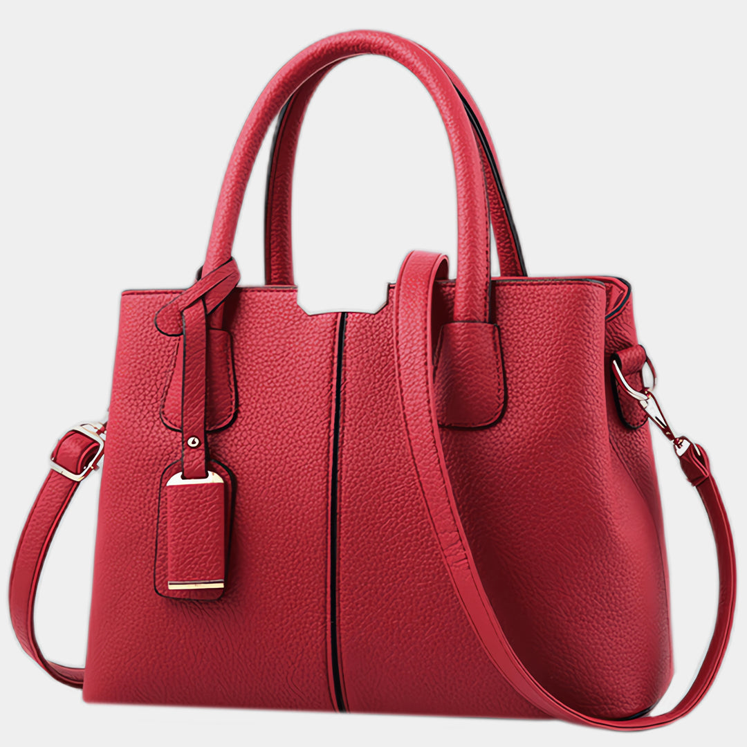 Flavie | Red Leather Crossbody Bag