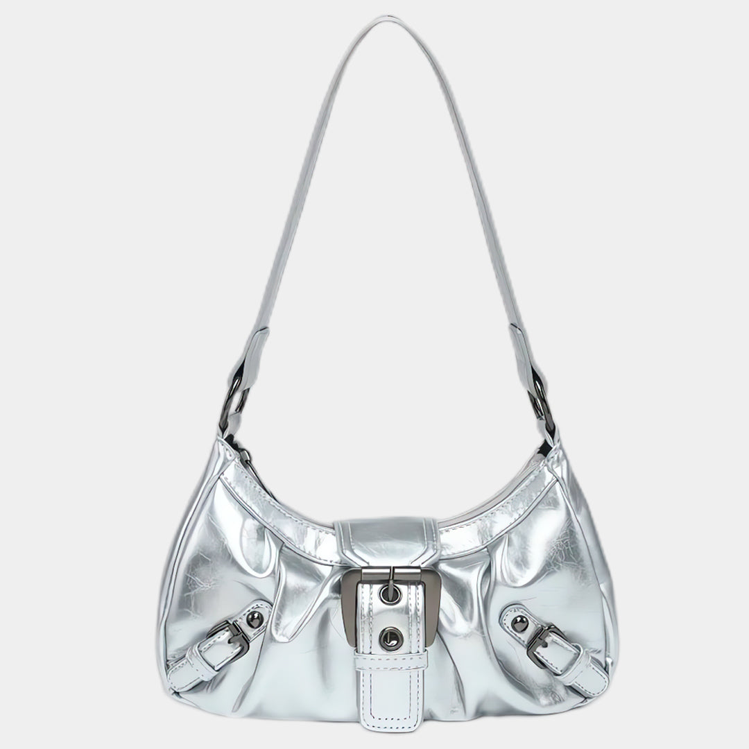 Astrid | Silver Crescent Bag