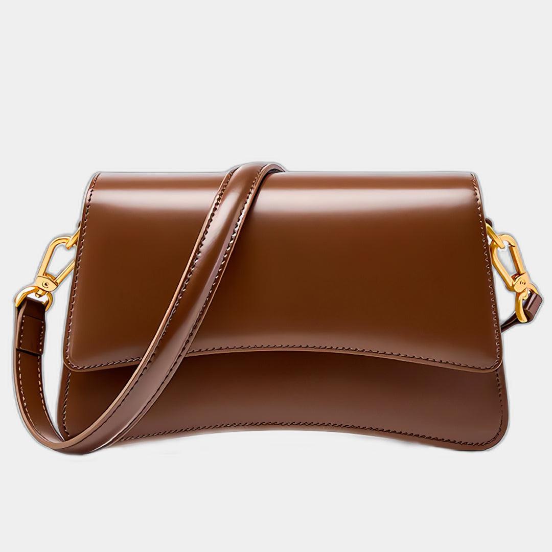 Brown Leather Crossbody Bag