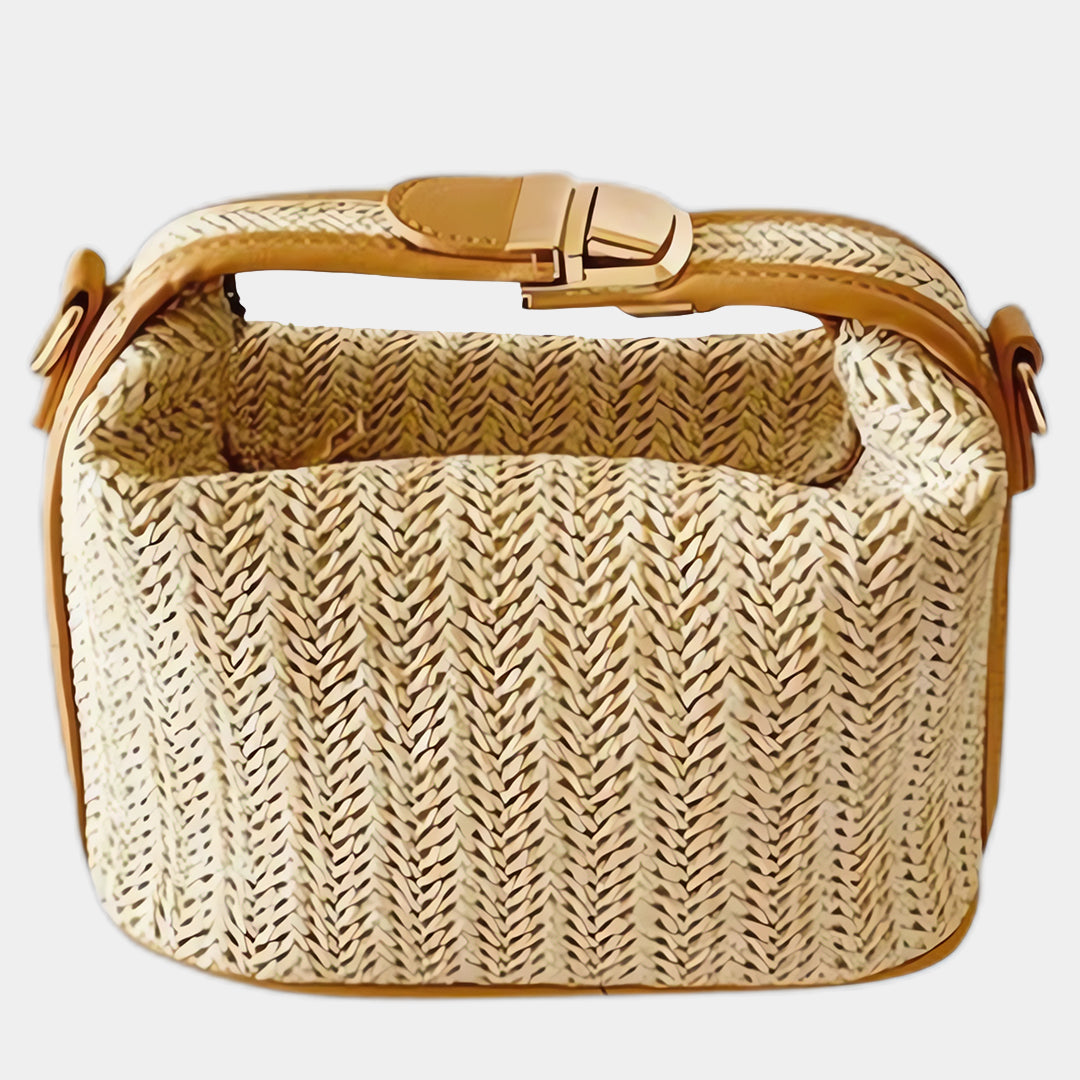 Mini Straw Crossbody Bag