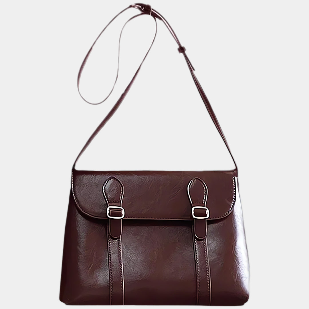Ophélie | Vintage Burgundy Crossbody Bag