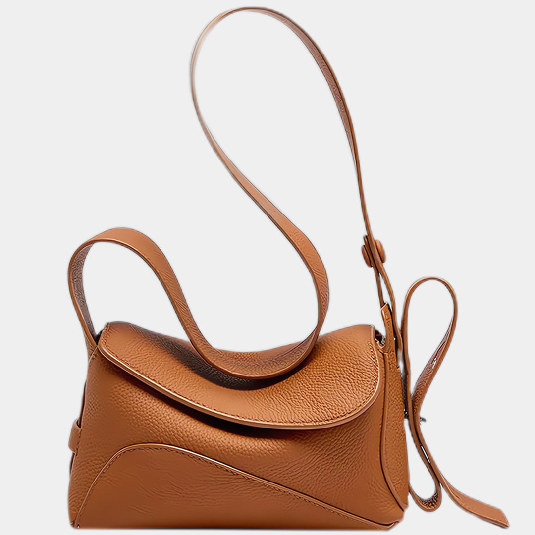 Tan leather crossbody bag