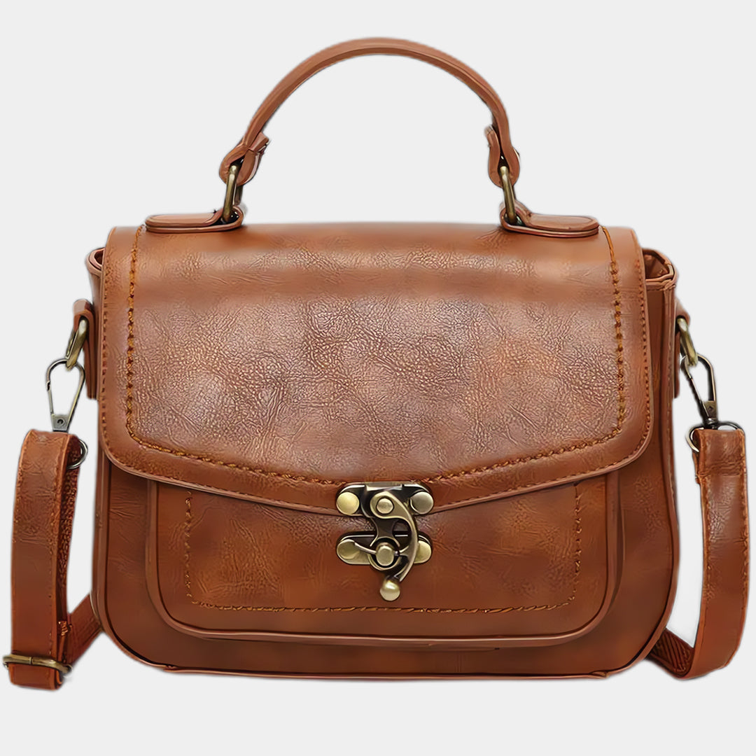 Gabrielle | Vintage Brown Crossbody Bag