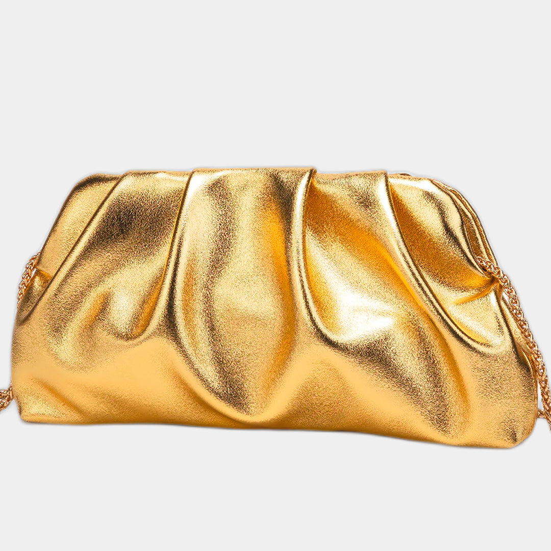 Irène | Mini Gold Crossbody Bag