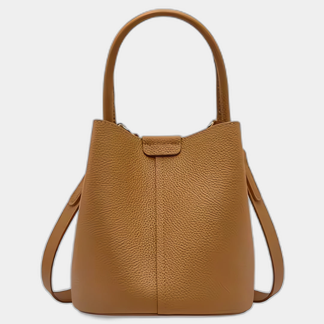 Leather Crossbody Bucket Handbags