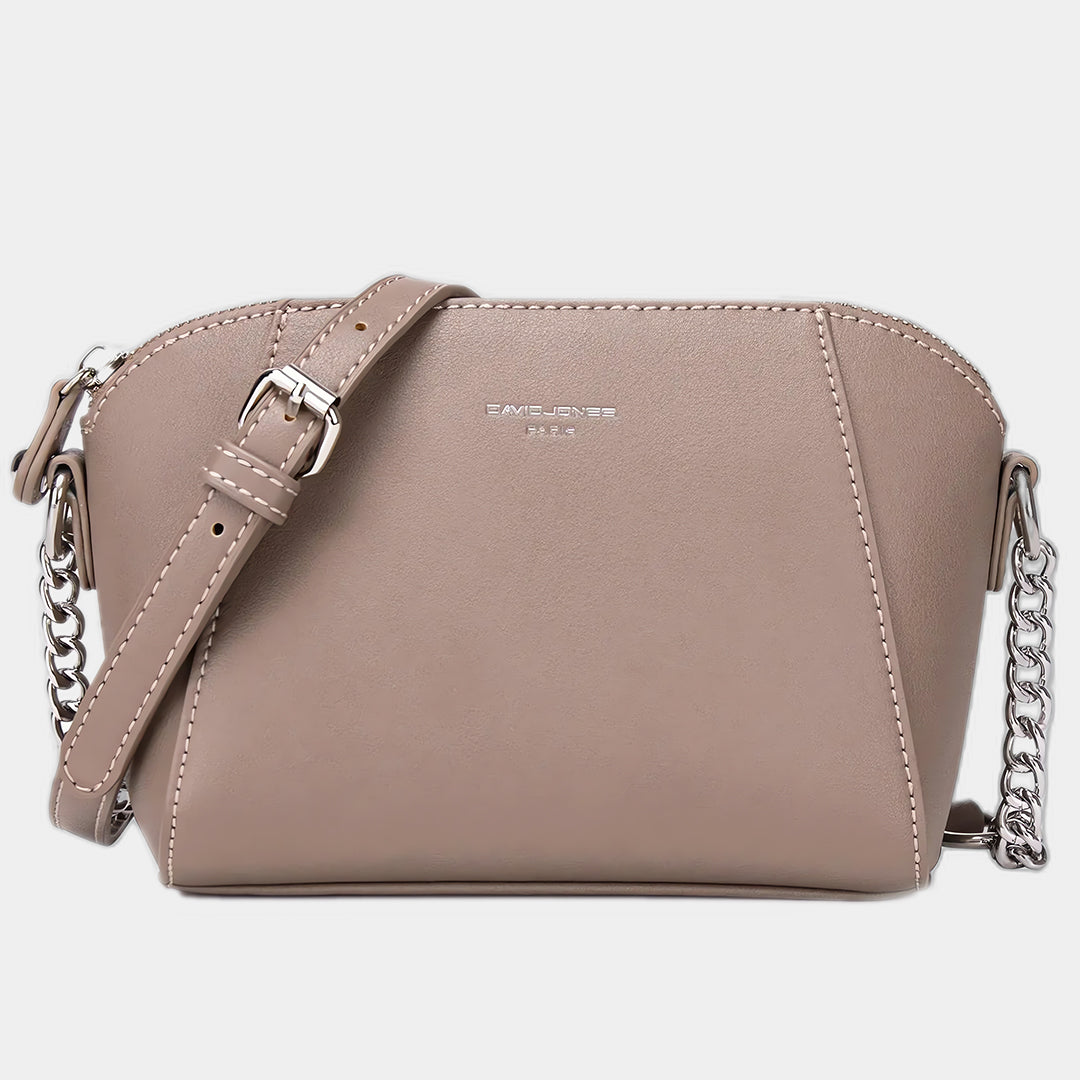 Pink Leather Crossbody Bag