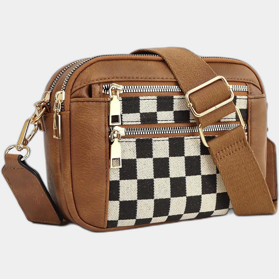 Checkered Crossbody Bag