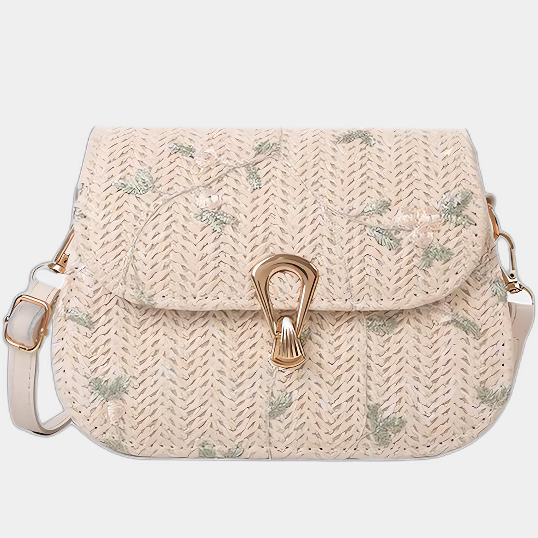 Floriane | Vintage Straw Crossbody Bag