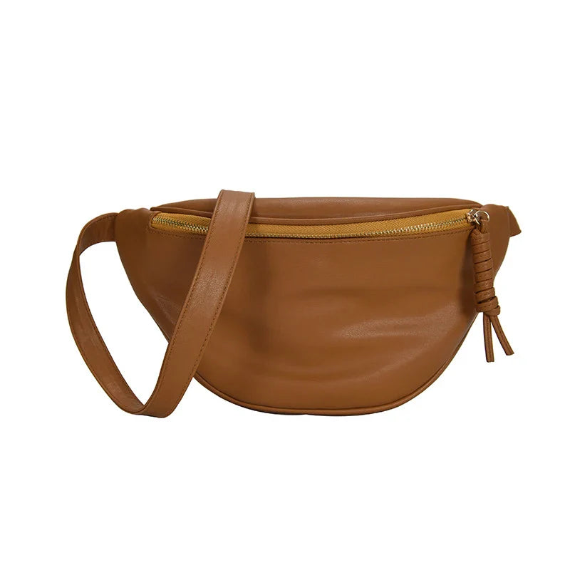 Brown Leather Crossbody Bag
