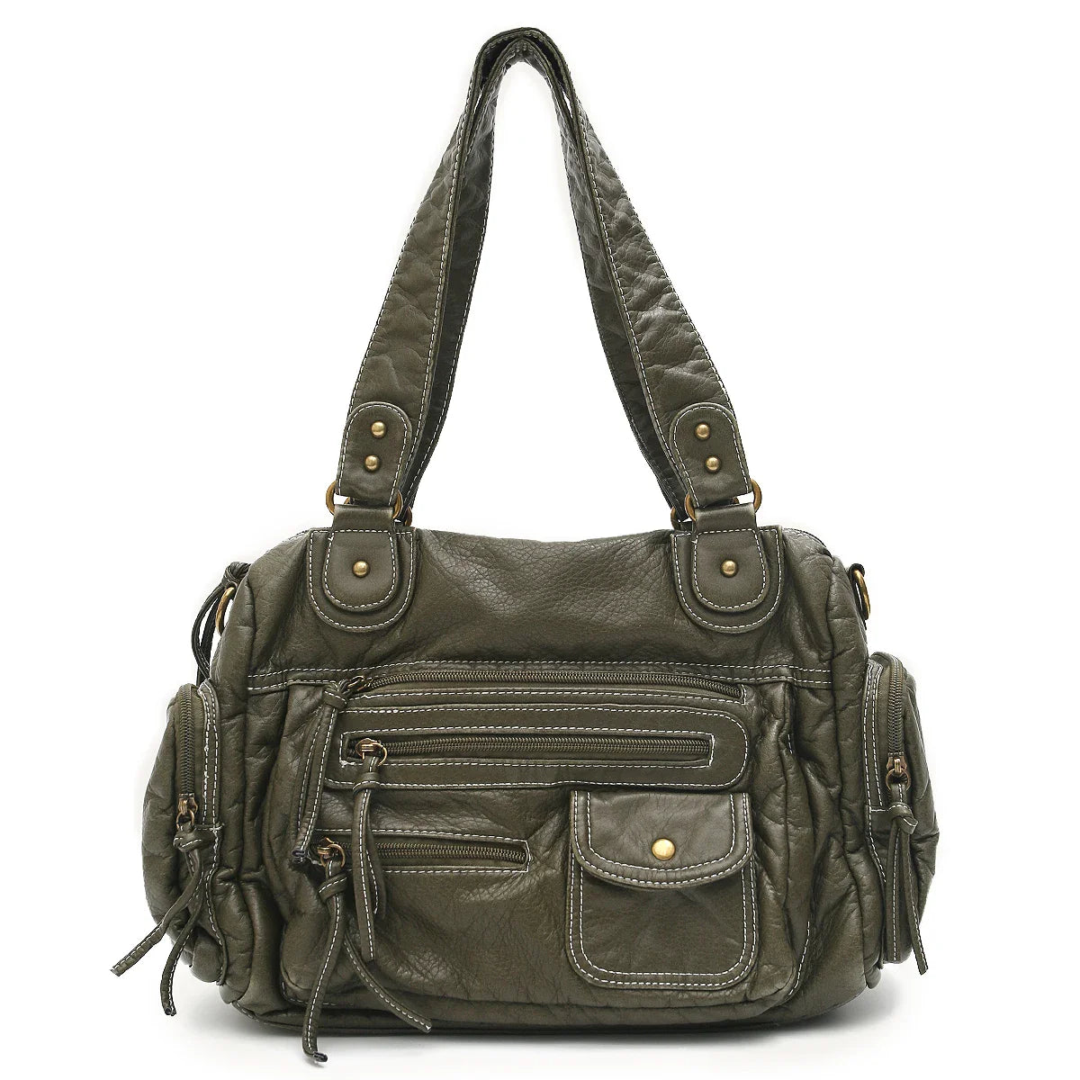 Vintage Brown Crossbody Bag