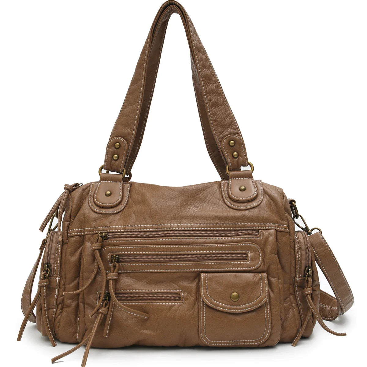 Vintage Brown Crossbody Bag