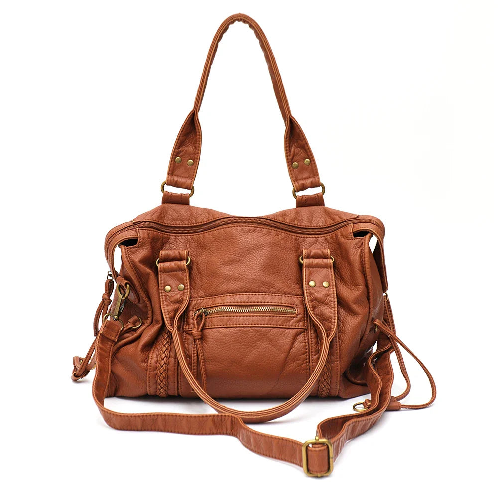Vintage Leather Crossbody Bag
