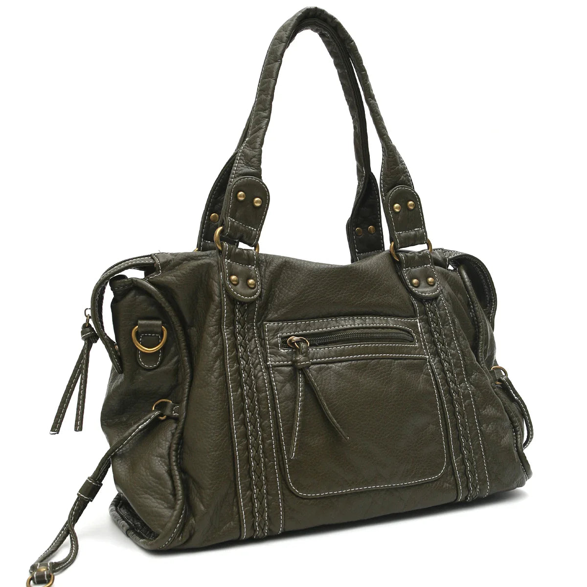 Vintage Leather Crossbody Bag