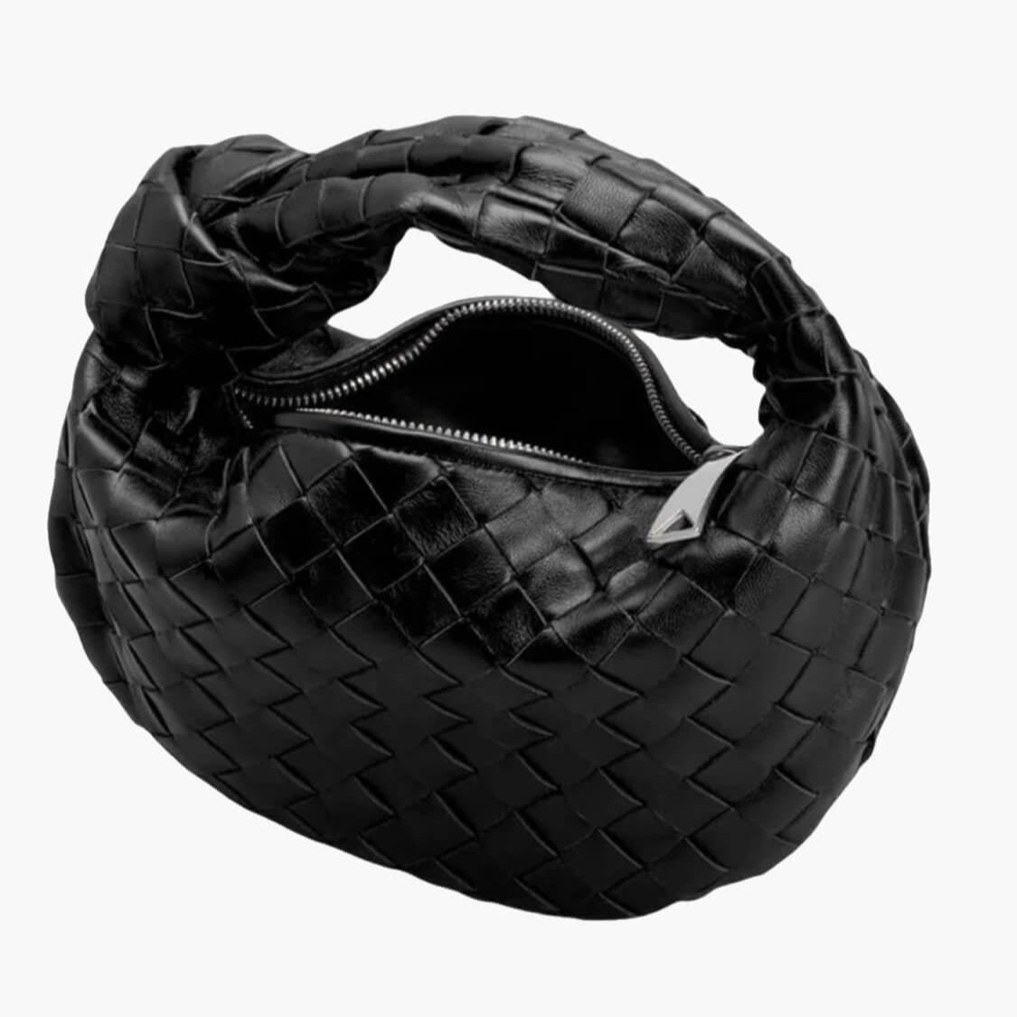 Ambre | Mini Leather Half Moon Bag